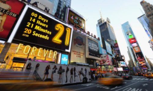 The ominous countdown to the opening of the Times Square location that tragically replaced Virgin.