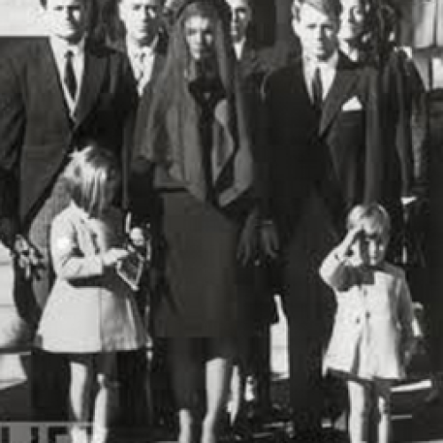 At Kennedy's funeral.